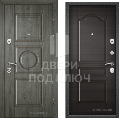 Дверь в коттедж с МДФ ДПК-3398