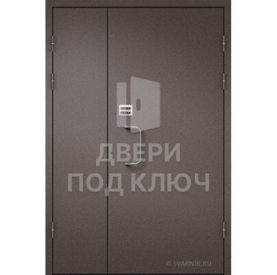 Подъездная дверь с нитроэмалью и кодовым замком ДПК-13797
